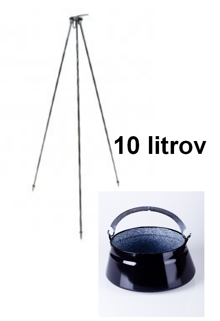 Kotlík na ryby 10 l + Trojnožka