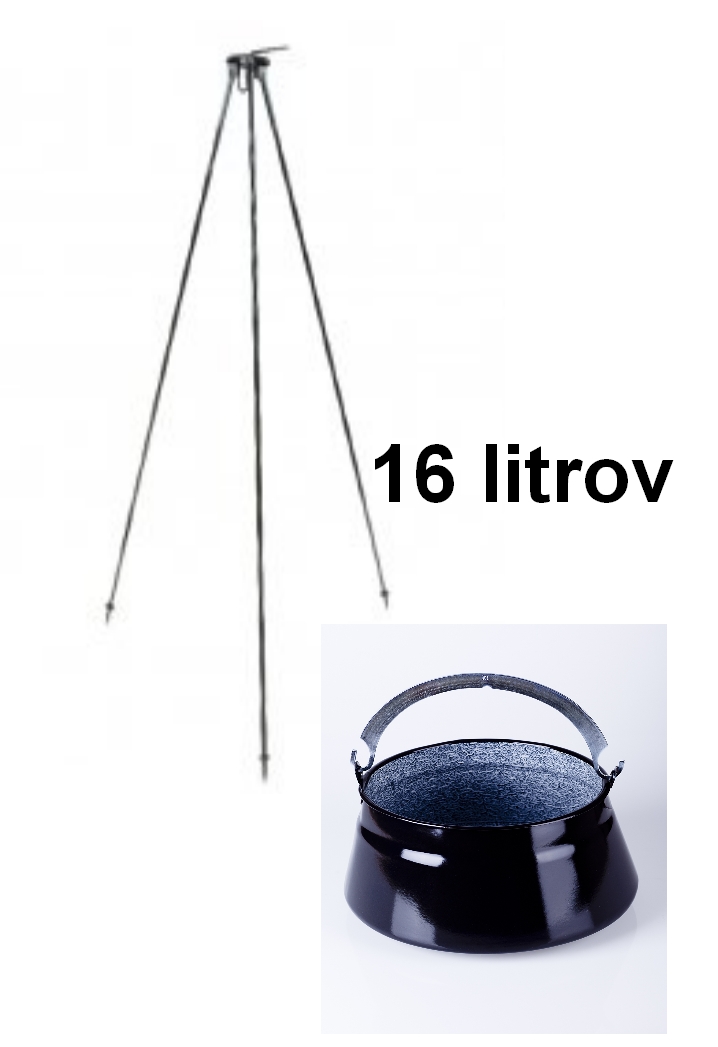 Kotlík na ryby 16 l + trojnožka