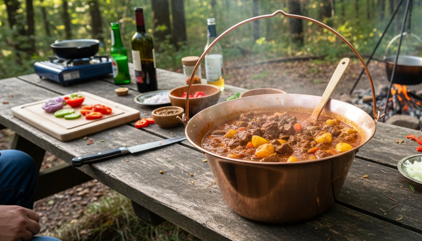Varenie v medenom kotlíku