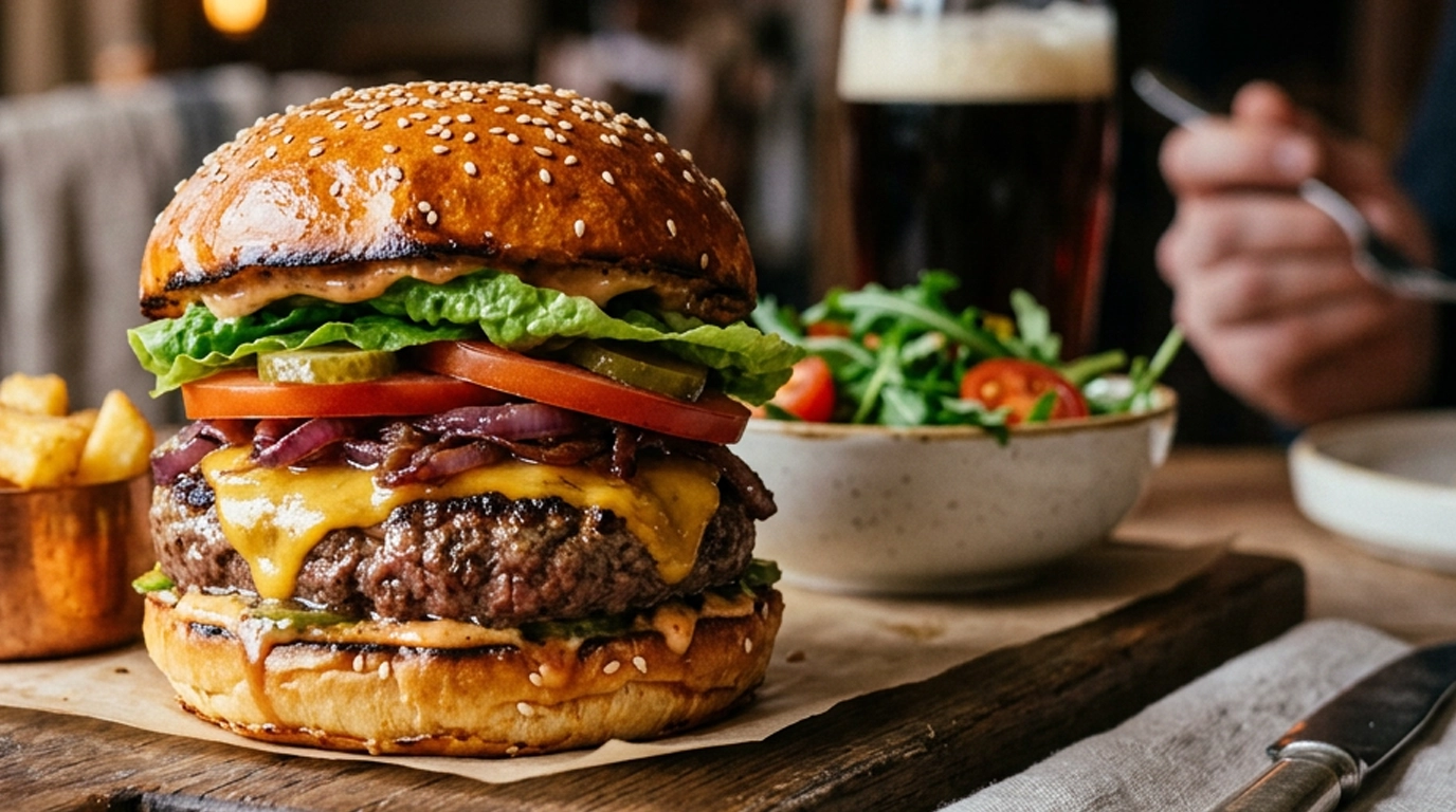 Domáci hovädzí burger