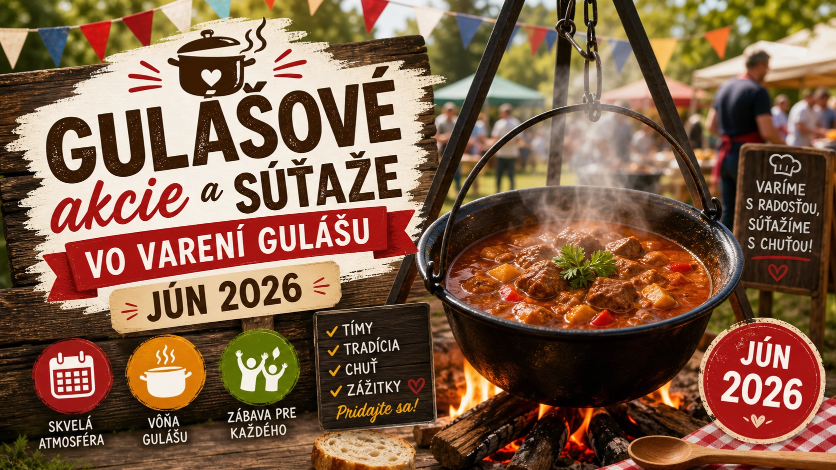 Gulášové súťaže a akcie JÚN 2026