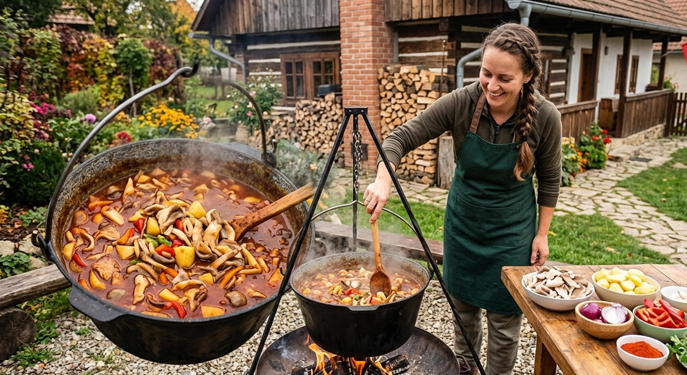 Vegánsky guláš v kotlíku