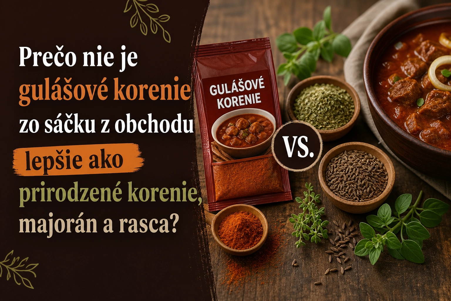 Aké je najlepšie korenie na guláš? Prečo hotové zmesi z obchodu ničia pravú chuť