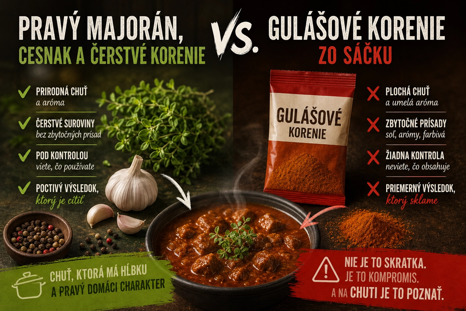 Najlepsie korenie na gulas