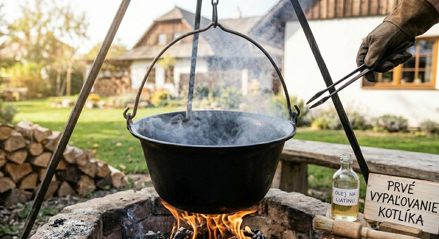 údržba liatinového kotlíka