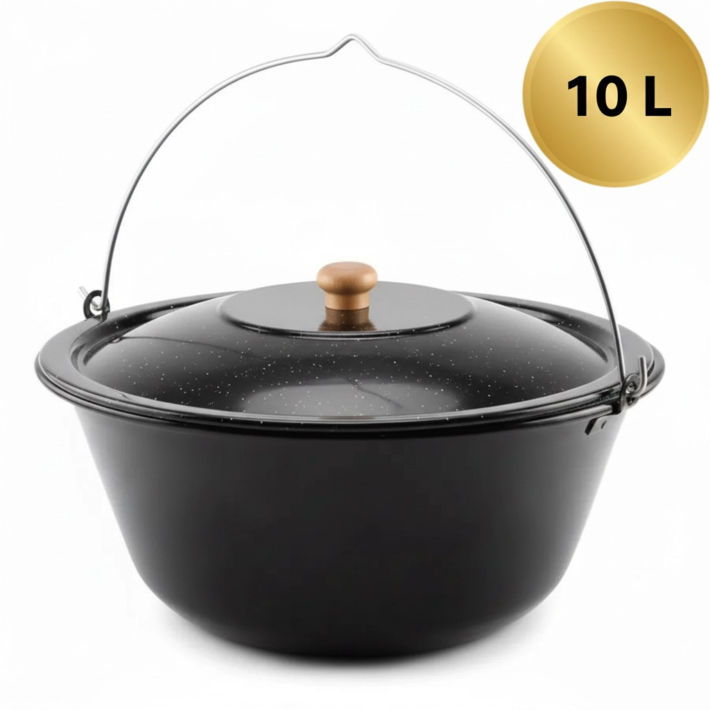 Smaltovaný kotlík 10 L s pokrievkou