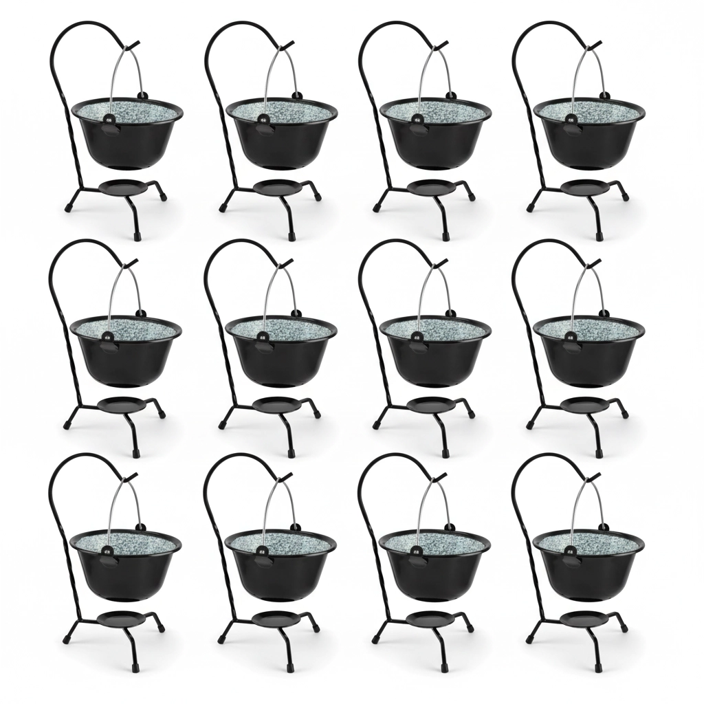  Súprava servírovacích kotlíkov 12 ks smalt