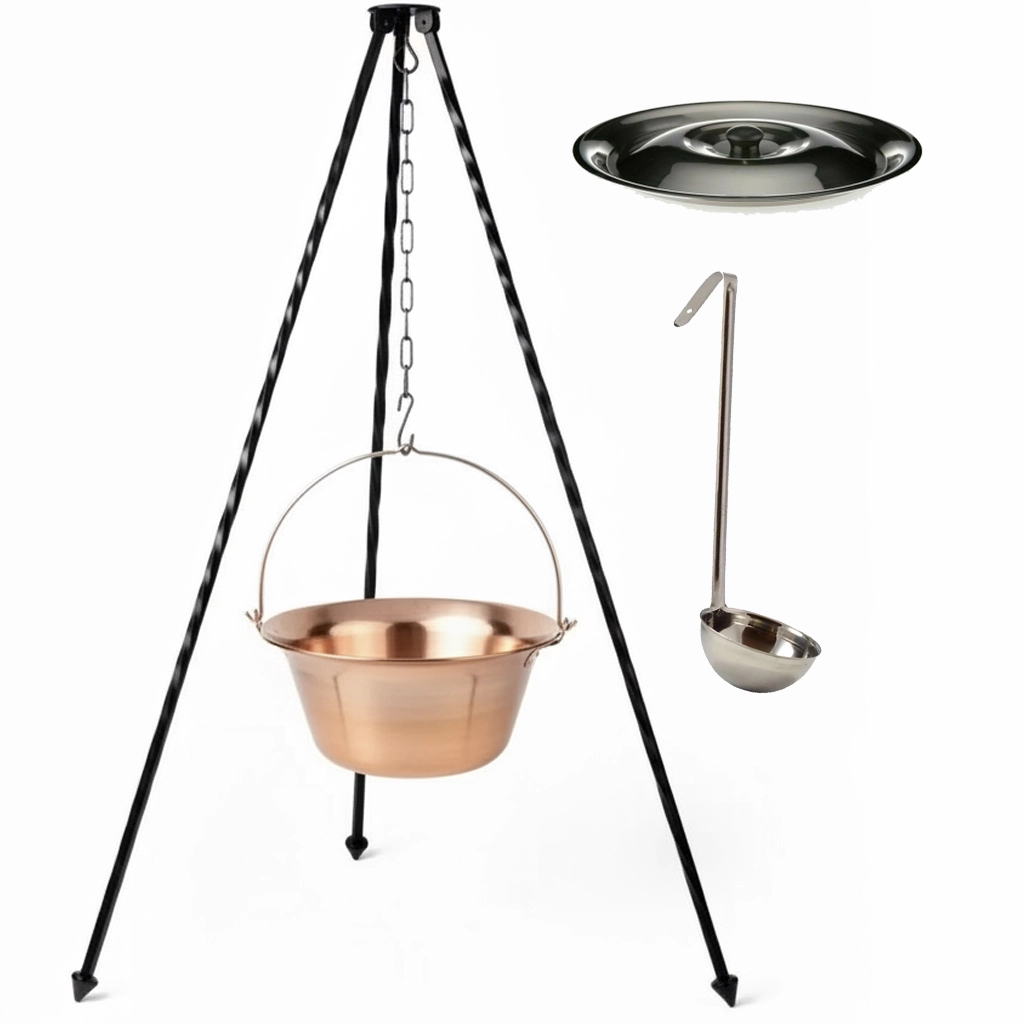 Medený kotlík 14 L so stojanom