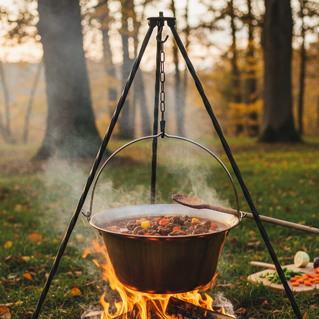 Medený kotlík 14 L so stojanom