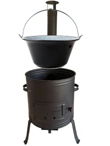 Smaltovaný kotlík 20 L + Ohňovzdorná kotlina Easy