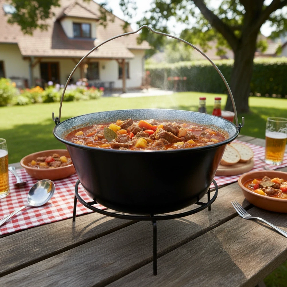 Smaltovaný kotlík 13 L kompletka