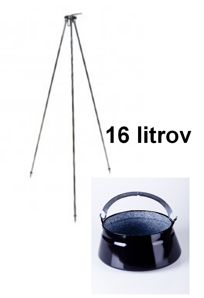 Kotlík na halásle s trojnožkou