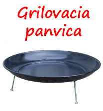 Smaltovaná grill panvica