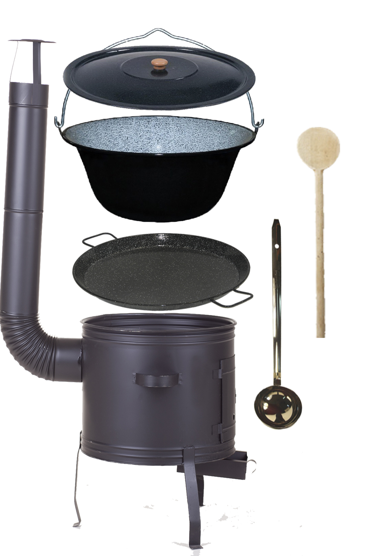Kotlíková súprava 13L + paella panvica