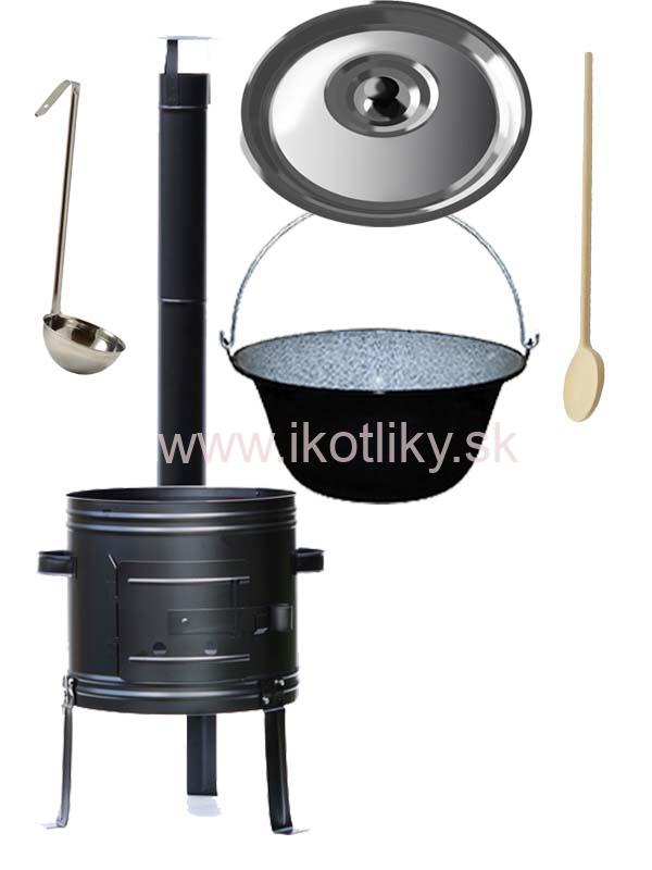 Smaltovaný kotlík 25 L + Kotlina HOME