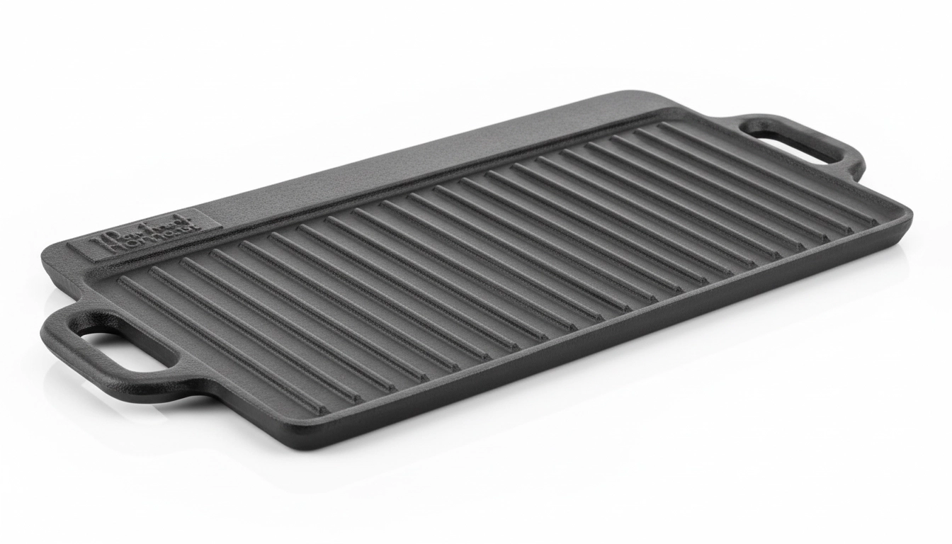 Liatinová platna na grilovanie s roštom