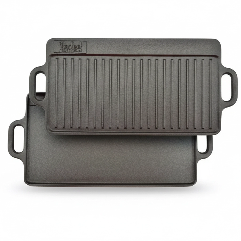 Obojstranná liatinová platňa na grilovanie