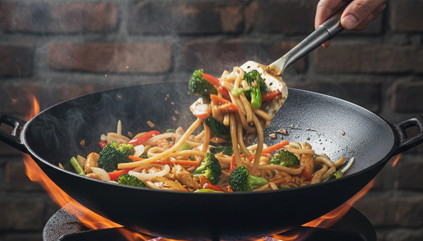 Liatnová panvica wok 50cm