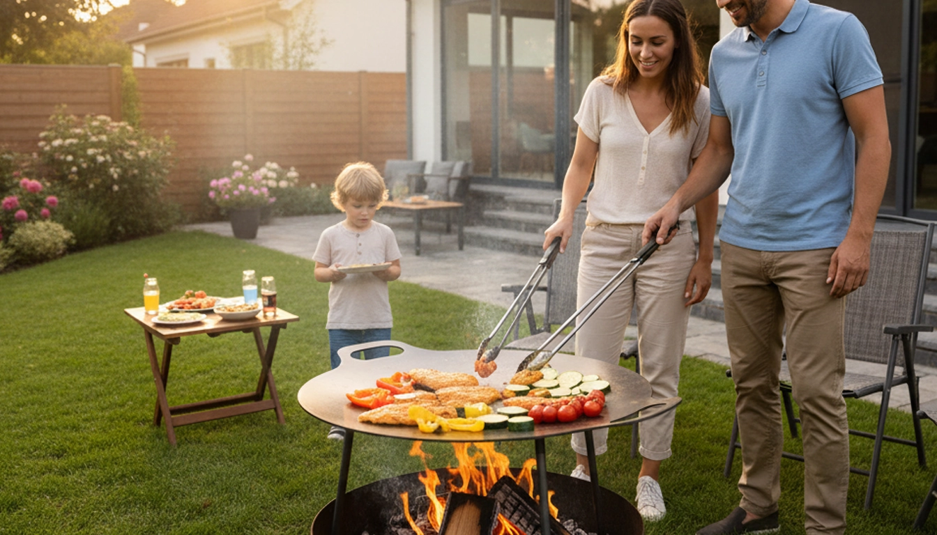Panvica na grilovanie železná